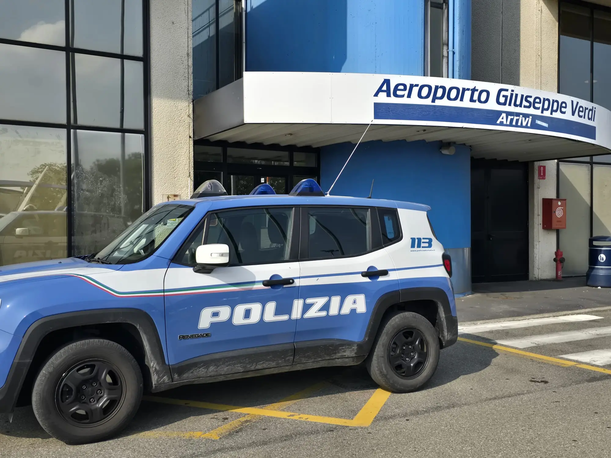 Polizia aeroporto Parma