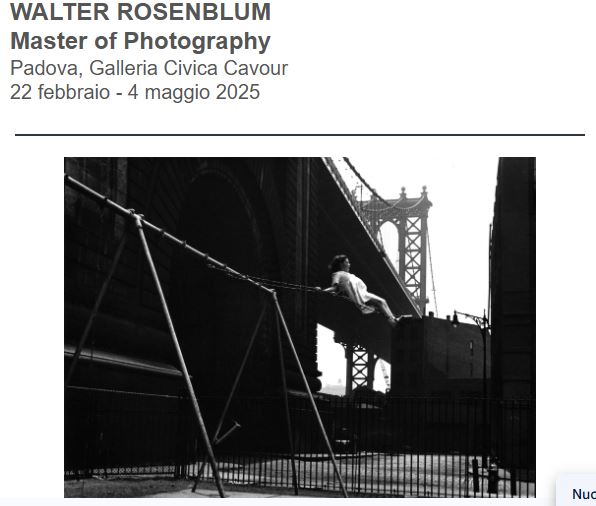 Padova, mostra del grande fotografo Walter Rosenblum