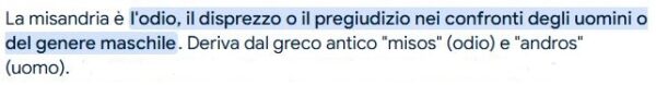 Nella “sinistra” italiana cresce la misandria