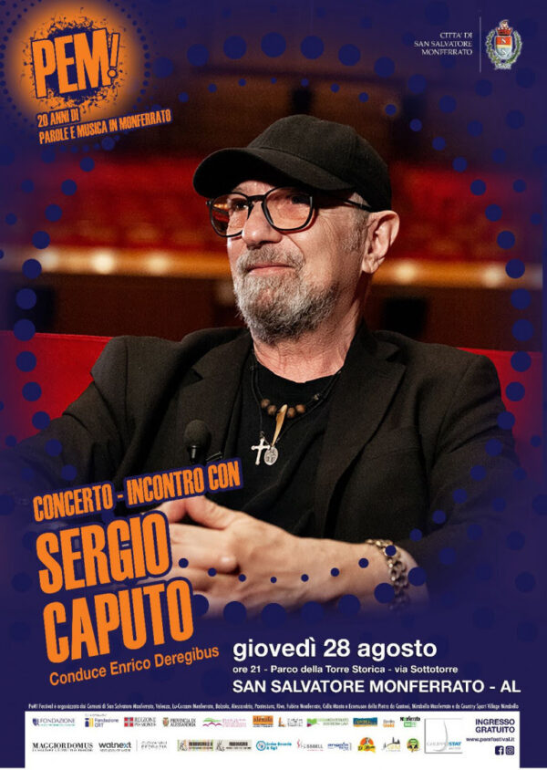Sergio Caputo apre il Pem Festival diretto da Enrico Deregibus