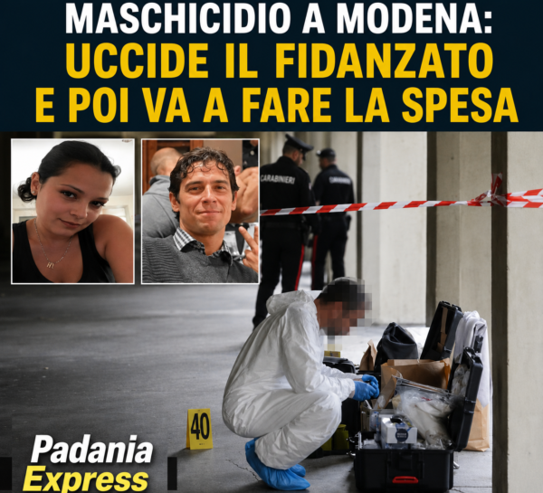 Maschicidio a Modena: uccide il fidanzato e poi va a fare la spesa