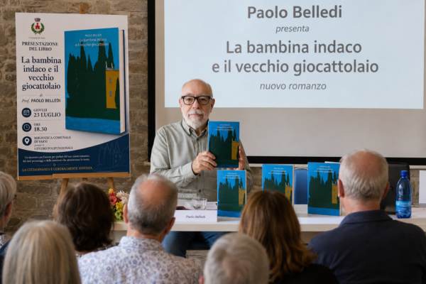 “La bambina indaco e il vecchio giocattolaio”, nuovo romanzo di Paolo Belledi, presentazione a Varsi (Parma)