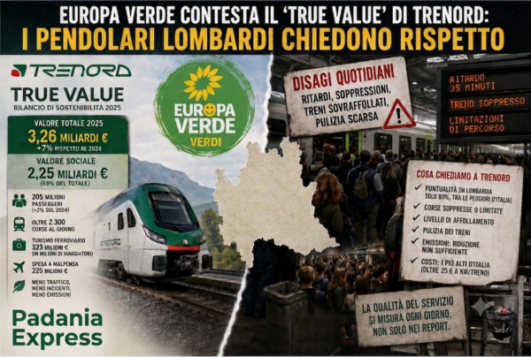Europa Verde, Trenord si autocelebra per mascherare le inefficienze