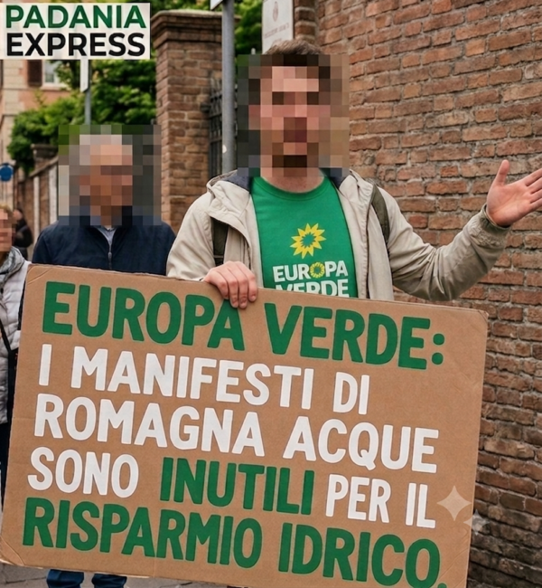 Europa Verde: i manifesti di Romagna Acque inutili per il risparmio idrico