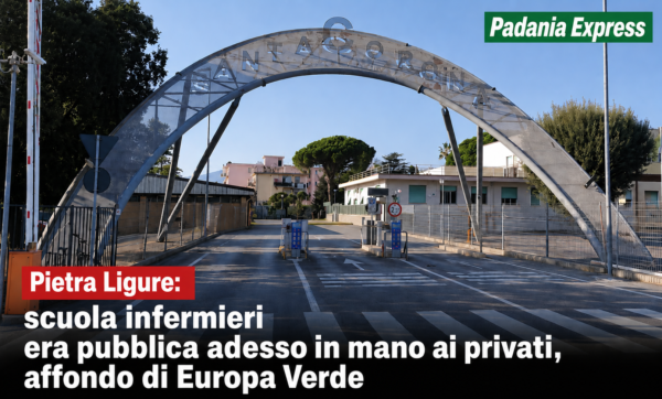 Pietra Ligure, scuola infermieri era pubblica adesso in mano ai privati, affondo di Europa Verde