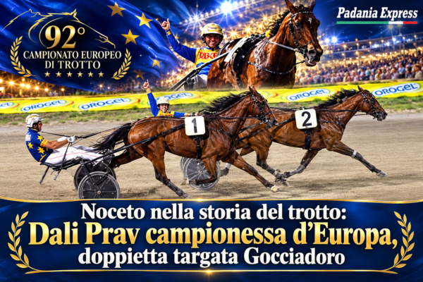 Noceto nella storia del trotto: Dali Prav campionessa d’Europa, doppietta targata Gocciadoro